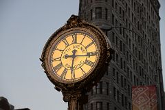 02-03 Gilded Ornate Fifth Avenue Building Street Clock Installed In 1909 In New York Madison Square Park.jpg